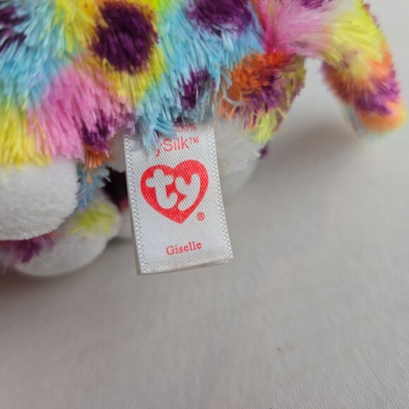Ty Beanie Boos GISELLE the 6" Unicorn Leopard Horn Stuffed Animal Toy Plush  New - Picture 7 of 7